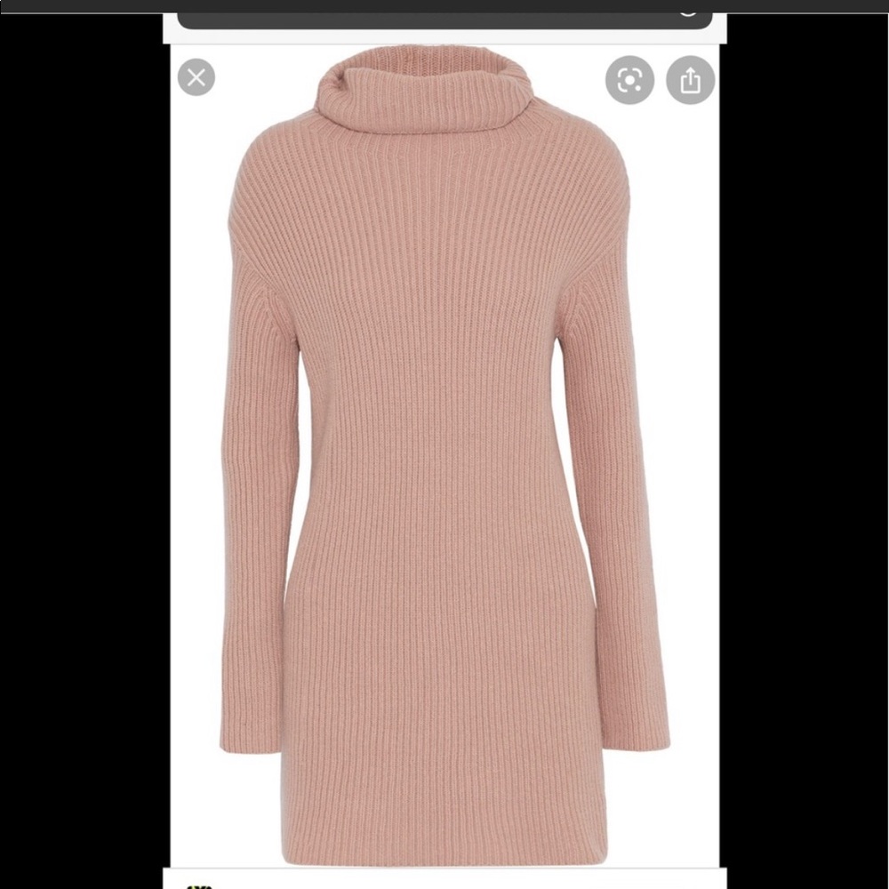 Valentino Ribbed Wool & Cashmere Sweater Dress - Picture 3 of 9